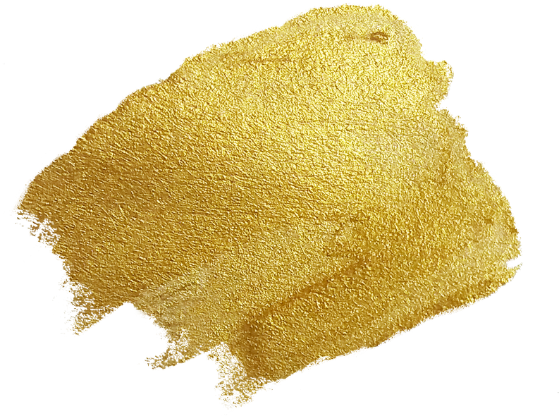 Gold Metallic Brushstroke